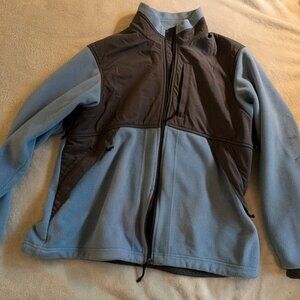 REI WOMEN'S JACKET XL Fleece Blue Black Winter Coat Outdoor Attire Outerwear